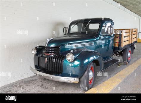 Old Chevrolet Truck At Prison On Alcatraz Island Stock Photo Alamy