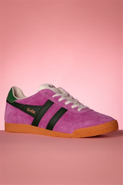 Gola Gola Elan Suede Sneakers in Fuchsia | Shop at Topvintage