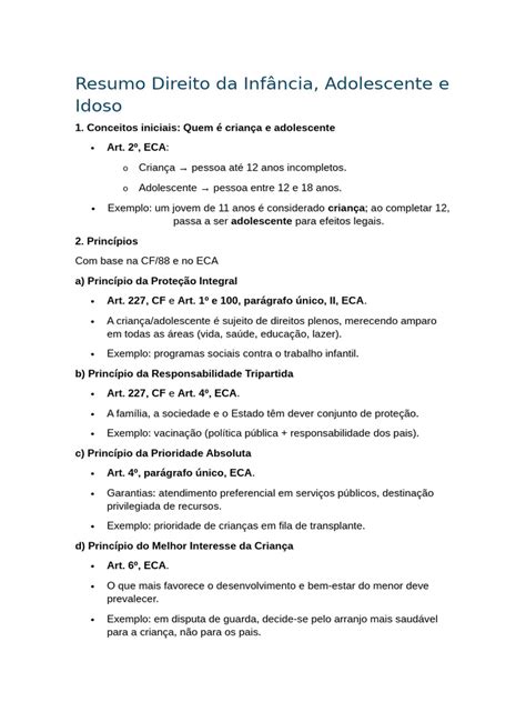 Direitos Da Infância Redação Pronta - Direitos da Infância e Adolescência no ECA | PDF | Família | Adoção