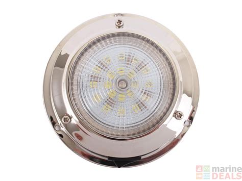 Buy Stainless 4in Led Dome Light 17w 21lm Online At Marine Nz