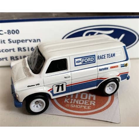 Hot Wheels Ford Transit Supervan Ford Race Team Premium Garage Loose Shopee Malaysia