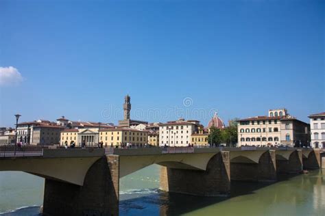 Bridge Over The River Arno Florence Stock Image Image Of Middle