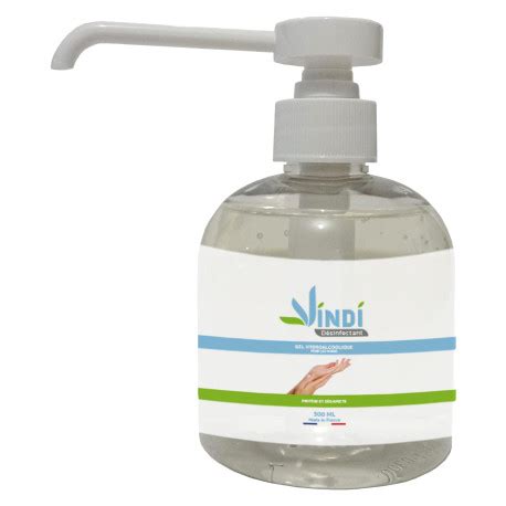 Vindi Désinfectant gel hydroalcoolique flacon pompe de 300ml