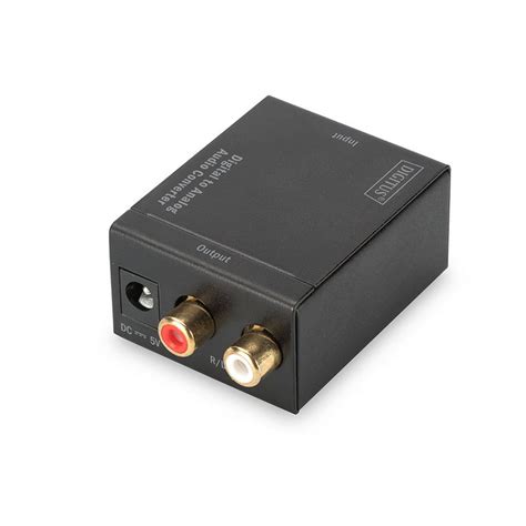 Digitus Conversor Digital Para Anal Gico Conector Rca Coaxial Toslink Adaptador De Corrente