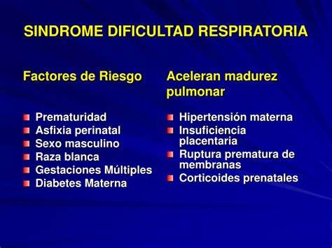 Ppt Sindrome Dificultad Respiratoria Sdr Enfermedad De Off