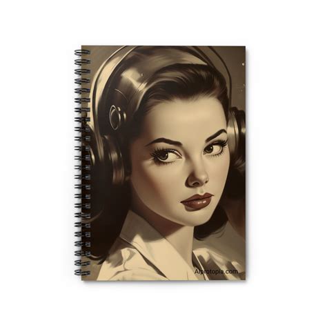 Vintage Sci-fi. 1950s Sci-fi Art. AI Notebook. AI Art. AI Notepad