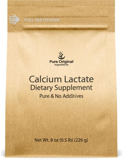 Amazon.com: Pure Original Ingredients Calcium Lactate (8 oz) Calcium