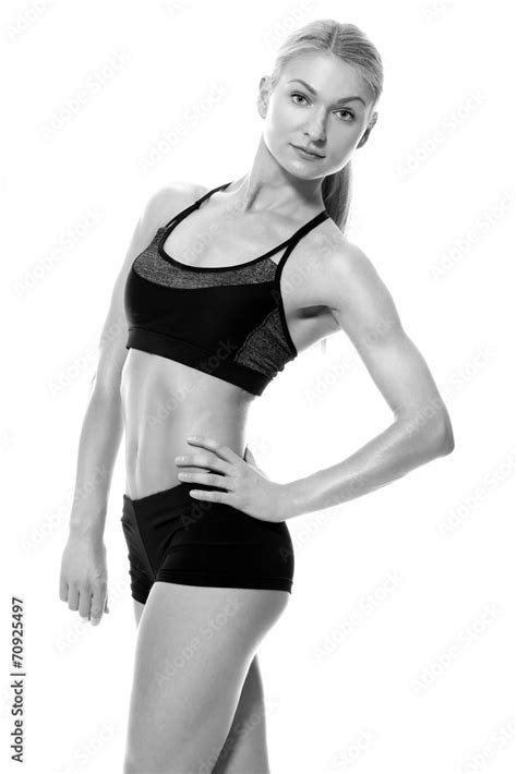 Sexy Athletic Blonde Girl Stock Photo Adobe Stock