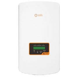 Solis S Phase Dual Mppt Dc Grid Tie Inverter Kw White