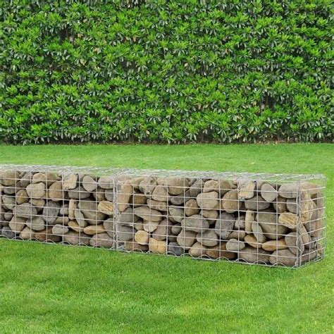 Hot Dipped Galvanized 100X80X30cm Welded Gabion Stone Fence Gabion Wire