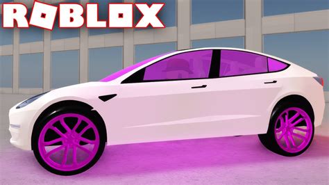 Buying Brand New Tesla Model 3 In Roblox Vehicle Simulator Youtube