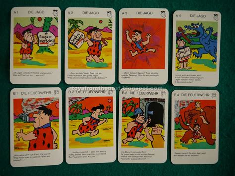 Toys From The Past Ass Familie Feuerstein Quartett Und Schwarzer Peter Nr