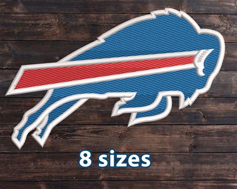 Buffalo Bills Football Team Embroidery Design Football Etsy