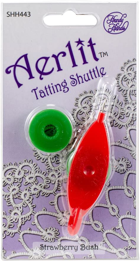 Handy Hands Aerlit Tatting Shuttle W 2 Bobbins Strawberry Bush Michaels