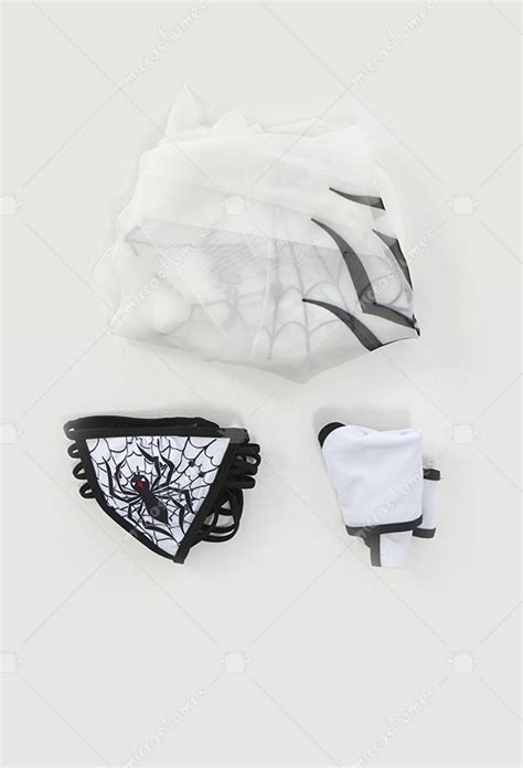 Gothic Style Spliced Swimsuits Spiderweb Printed Bathing Suits Bikini Sets For Sale