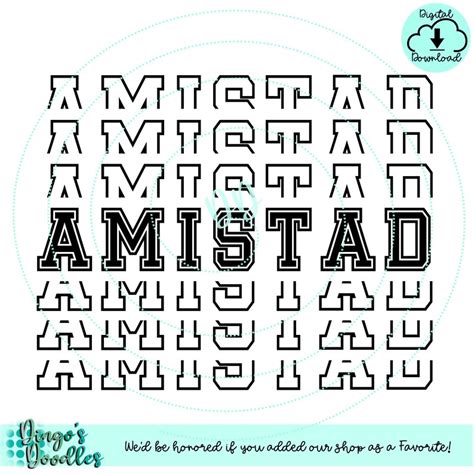 Amistad House Bundle Set Svg Png Print Sub Cut Files Etsy