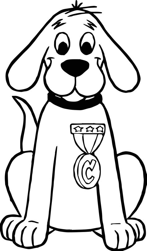 clifford coloring pages 1