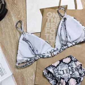Swim Snake Print Piece Bikini Poshmark