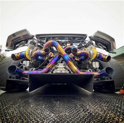 Custom Titanium Exhaust On Huracan Twin Turbo Slaylebrity