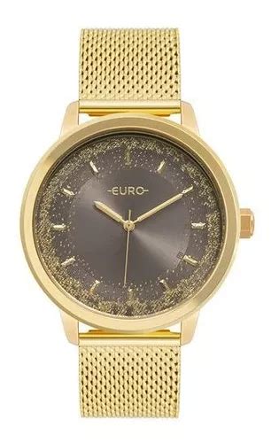 Relógio Euro Feminino Glitz Dourado Eu2036yrn 4f