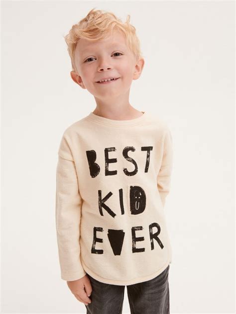 Tricou oversized cu mânecă lungă Culoare nude RESERVED 0521W 02X