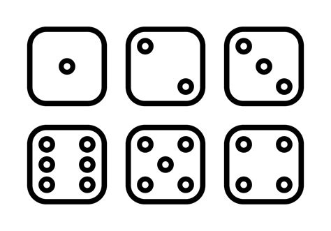 dice sides dice faces icon set   style design isolated  white