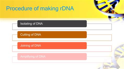 Recombinant Dna Technology Ppt