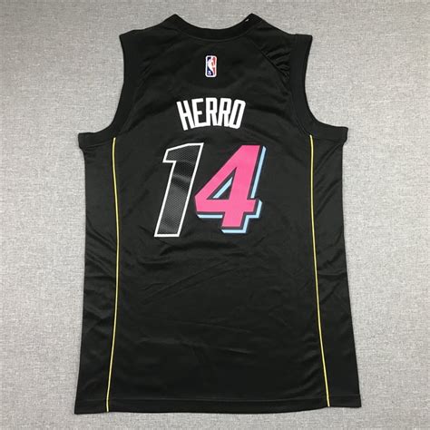 2022 23 Miami Heat Tyler Herro 14 Black City Edition Jersey Jersey