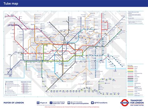 Underground map - London tube station map (England)