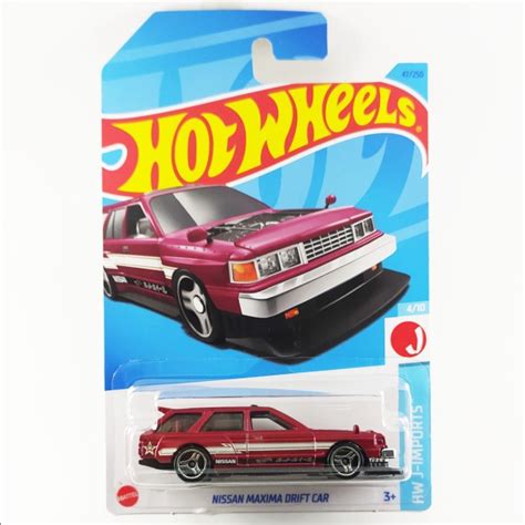 MERAH Hotwheels Nissan Maxima Drift Car Red Hot Wheels RB27 Shopee