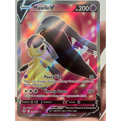 Mawile V 178195 Full Art Ultra Rare Sword And Shield Silver Tempest