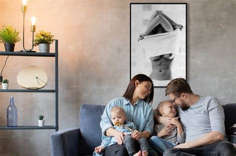 Vrouw Lichaam Lingerie Zwart Wit Bol