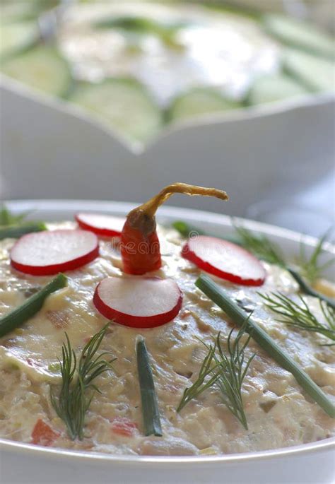 Two Tasty Salads Stock Photo Image Of Herbs Salad Cucumber 2284778