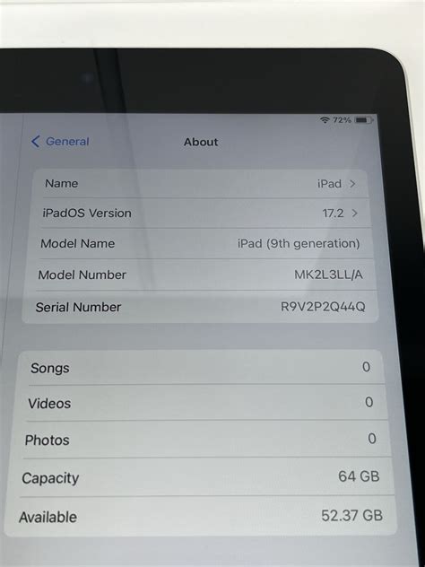 Apple iPad 9th Gen. 64GB MK2L3LL/A , Wi-Fi, 10.2 in - Silver A2602 ...