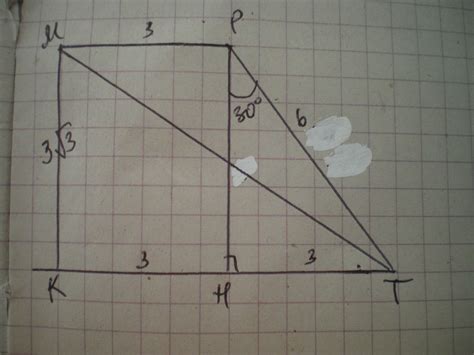 знайдіть більшу діагональ прямокутної трапеції з основами 3 см і 6 см ...