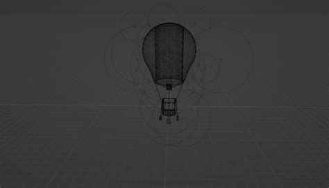 Hot Air Balloon In Flight D Model Cgtrader