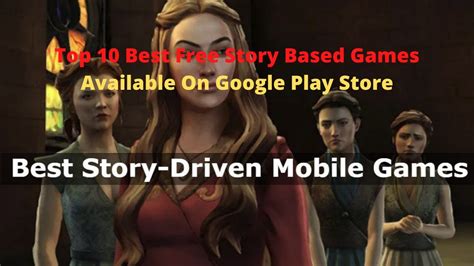 Top 10 Best STORY BASED Games For Android In 2021 OFFLINE HIGH