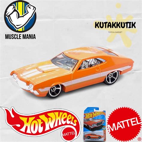 Jual Hot Wheels 72 Ford Gran Torino Sport Orange Lot Q 2022 Muscle Mania Shopee Indonesia