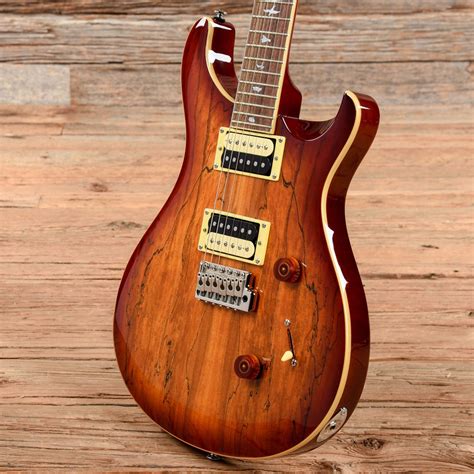 Prs Se Custom 24 Spalted Maple Vintage Sunburst 2018 Chicago Music