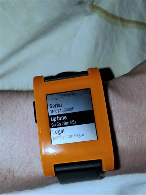 Amazing battery life on my OG pebble! Taken minutes before it died : r ...