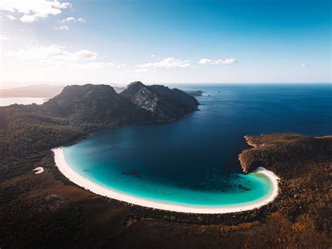 Wineglass Bay Aerial Coastal Photography Wall Art Salty Wings