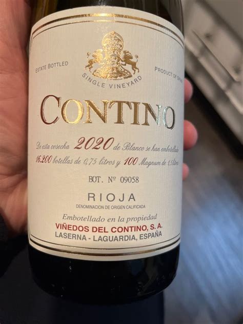 2020 Bodegas y Viñedos del Contino Rioja Laserna Blanco Spain La