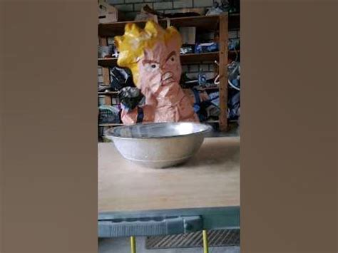 Надувной мужик в жидком азоте - YouTube