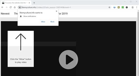 remove click   button  play video pop  scam