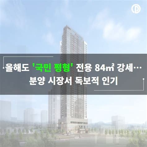 카드 올해도 국민 평형 전용 84㎡ 강세분양 시장서 독보적 인기 네이트 뉴스