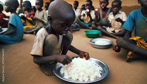 Starving African Child. 7 million children under the age of 5 remain ...