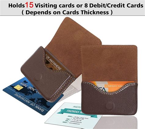 Nisun Pack Pu Leather Pocket Sized Business Credit Atm Card Holder