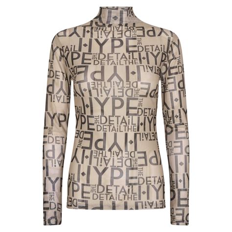 Bluser Hype The Detail Hype Logo Mesh Blouse Nude