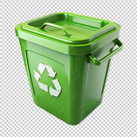 recycling bin transparent background premium ai generated psd