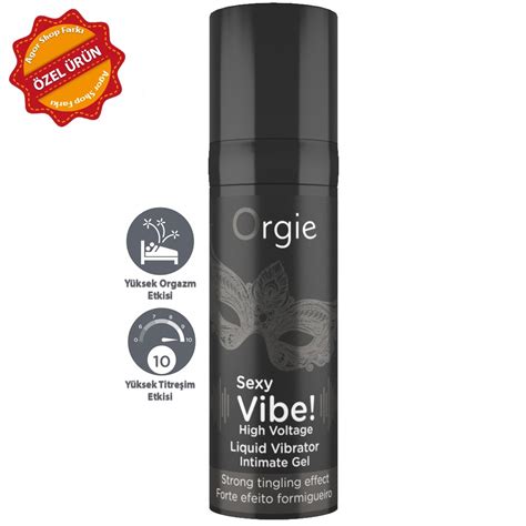 Orgie Sexy Vibe Yüksek Voltaj Sıvı Vibratör ml Agorshop Sex Shop
